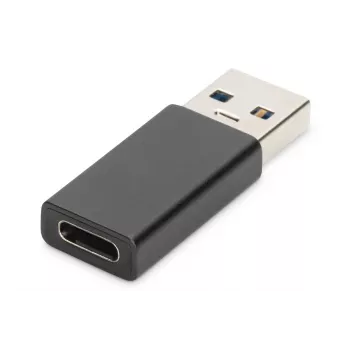 DIGITUS USB USB-C adapter, tüüp A-pesa/isane, 3A, 5GB, 3.0 versioon, must