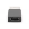 DIGITUS USB USB-C adapter, tüüp A-pesa/isane, 3A, 5GB, 3.0 versioon, must