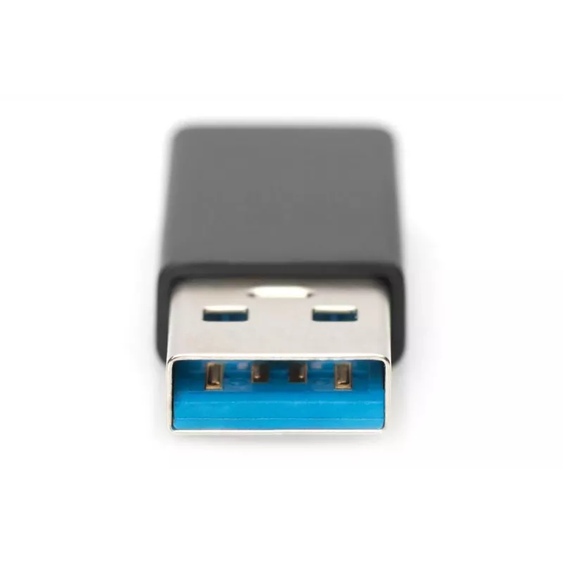DIGITUS USB USB-C adapter, tüüp A-pesa/isane, 3A, 5GB, 3.0 versioon, must