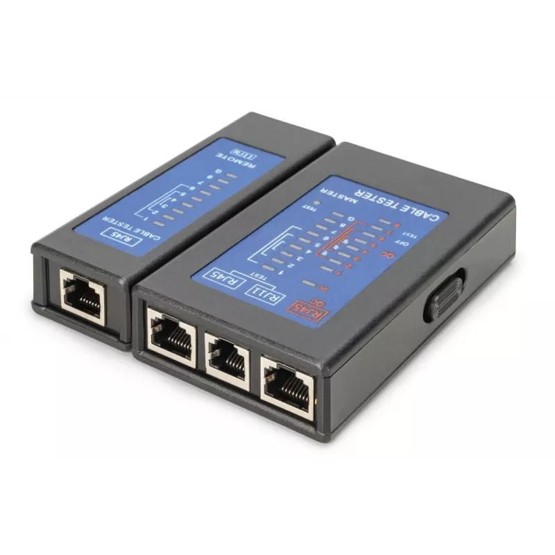 DIGITUS Kaablitester - ühepoolne tester PoE tester koos ümbrisega