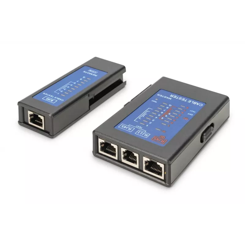 DIGITUS Kaablitester - ühepoolne tester PoE tester koos ümbrisega