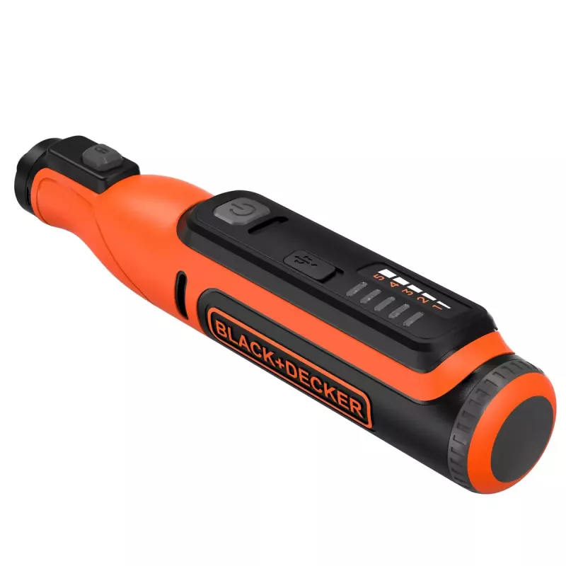 Power engraver Must & Decker BCRT8I-XJ — käsigraveerija, täppis, kerge disain