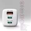 Axagon ACU-DPQ65W PD3.0 & QC4+ 3x VÄLJUNDIT seinälaadija 65W