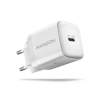 Seinalaadija Axagon ACU-PD30W 1x QC3.0/AFC/FCP/PD Type-C 30W Valge