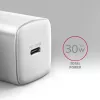 Seinalaadija Axagon ACU-PD30W 1x QC3.0/AFC/FCP/PD Type-C 30W Valge