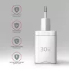 Seinalaadija Axagon ACU-PD30W 1x QC3.0/AFC/FCP/PD Type-C 30W Valge