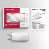 Seinalaadija Axagon ACU-PD30W 1x QC3.0/AFC/FCP/PD Type-C 30W Valge