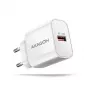 Axagon ACU-QC18W QC3.0 1xVÄLJUND seinelaadija 18W