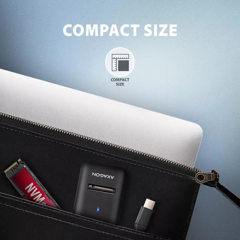 Axagon ADM2-CM USB-C adapter M.2 NVMe SATA 10Gbps must