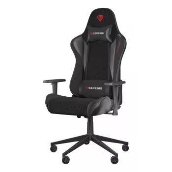 Mängutool GENESIS Nitro 440 G2, polsterdatud iste, kangas/tehisnahk, hall/must, max 120 kg, reguleeritav seljatugi ja 1D käetoed
