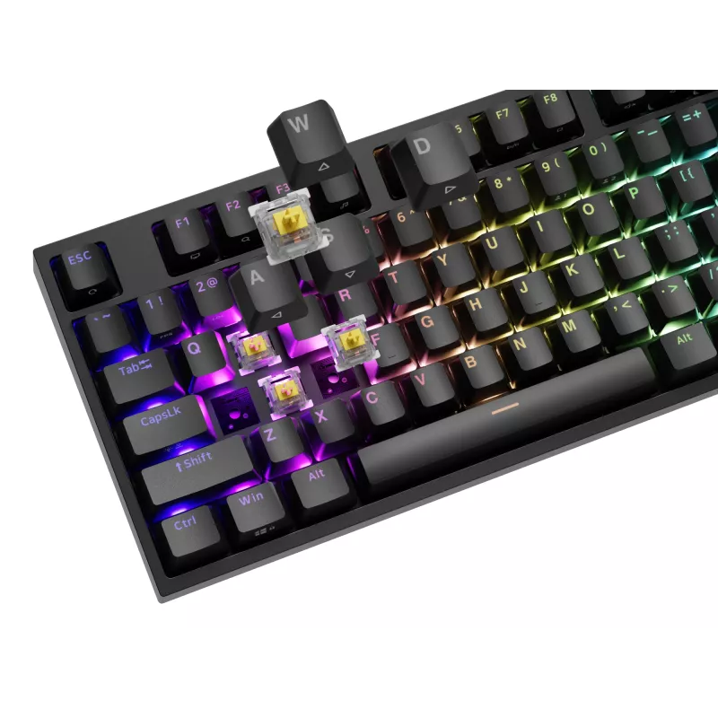GENESIS THOR 404 klaviatuur Universaalne USB QWERTY Inglise Must