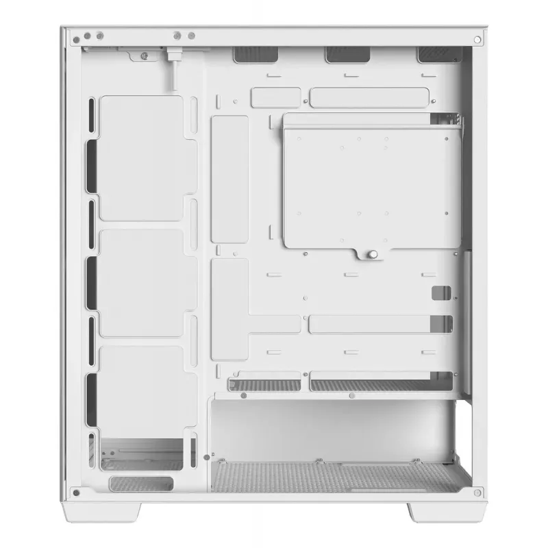 Arvuti korpus DeepCool CG580 WH Valge — ATX/mATX/ITX, karastatud klaas, toetab 120/140 mm ventilaatoreid, 3,5 tolli×2, 2,5 tolli×3, USB 3.2 Gen1