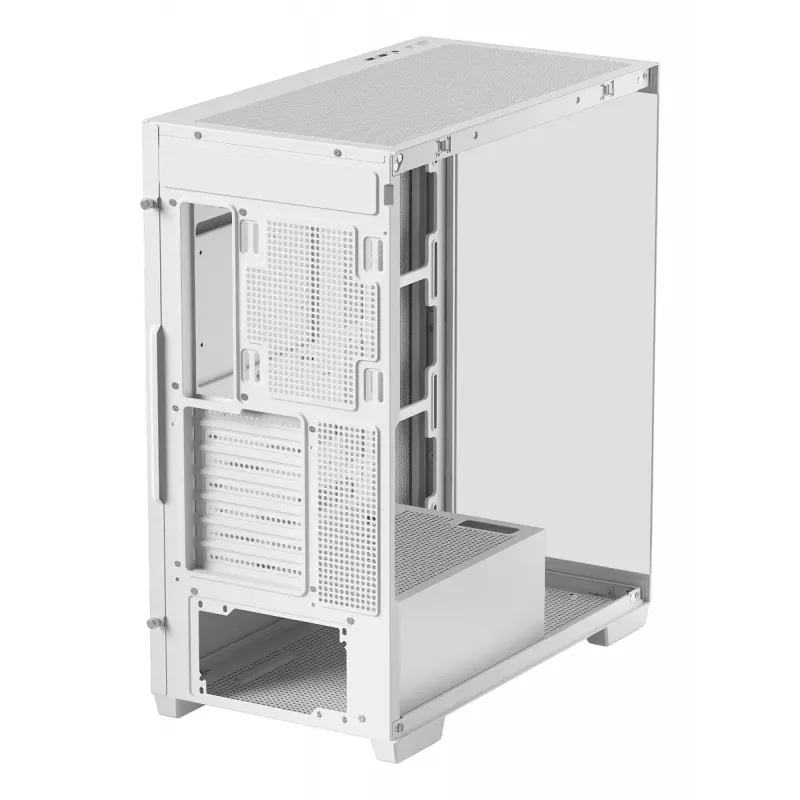 Arvuti korpus DeepCool CG580 WH Valge — ATX/mATX/ITX, karastatud klaas, toetab 120/140 mm ventilaatoreid, 3,5 tolli×2, 2,5 tolli×3, USB 3.2 Gen1