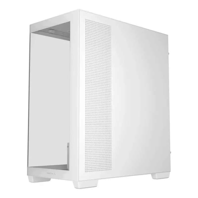 Arvuti korpus DeepCool CG580 WH Valge — ATX/mATX/ITX, karastatud klaas, toetab 120/140 mm ventilaatoreid, 3,5 tolli×2, 2,5 tolli×3, USB 3.2 Gen1