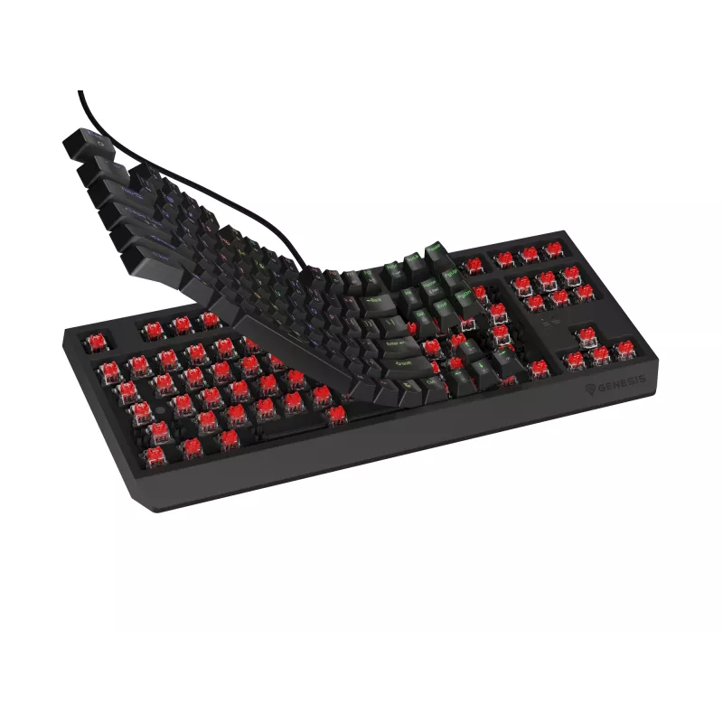 GENESIS Thor 230 TKL klaviatuur Gaming USB + RF Wireless + Bluetooth QWERTY Must