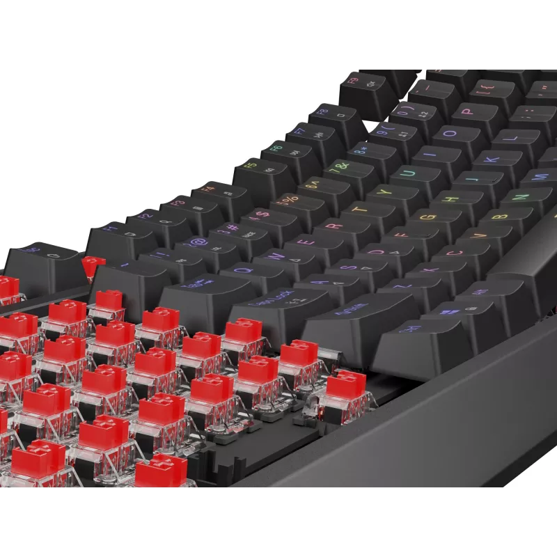 GENESIS Thor 230 TKL klaviatuur Gaming USB + RF Wireless + Bluetooth QWERTY Must