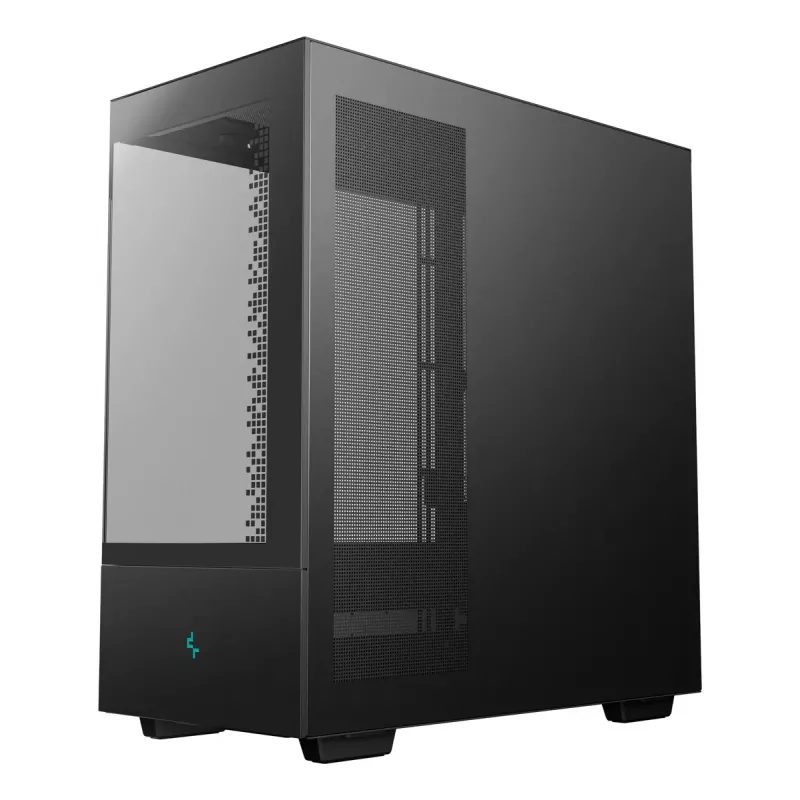 Arvutikorpus DeepCool CH690 DIGITAL Torn Must — ATX/Mikro-ATX/Mini-ITX, LCD-ekraan, 3x2,5-tolline + 1x3,5-tolline pesa, kuni 450 mm GPU, 182 mm protsessori jahuti