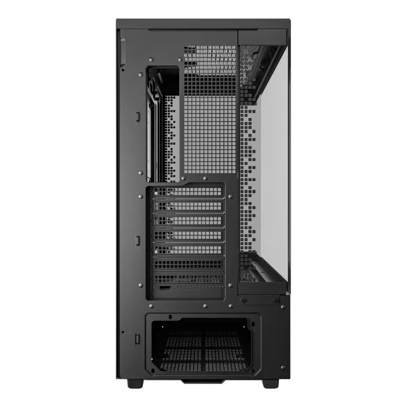 Arvutikorpus DeepCool CH690 DIGITAL Torn Must — ATX/Mikro-ATX/Mini-ITX, LCD-ekraan, 3x2,5-tolline + 1x3,5-tolline pesa, kuni 450 mm GPU, 182 mm protsessori jahuti