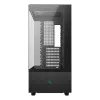 Arvutikorpus DeepCool CH690 DIGITAL Torn Must — ATX/Mikro-ATX/Mini-ITX, LCD-ekraan, 3x2,5-tolline + 1x3,5-tolline pesa, kuni 450 mm GPU, 182 mm protsessori jahuti