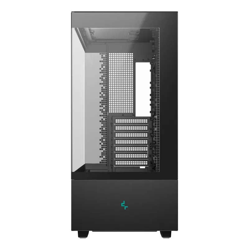 Arvutikorpus DeepCool CH690 DIGITAL Torn Must — ATX/Mikro-ATX/Mini-ITX, LCD-ekraan, 3x2,5-tolline + 1x3,5-tolline pesa, kuni 450 mm GPU, 182 mm protsessori jahuti