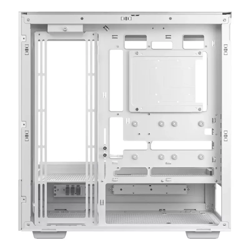 Arvuti korpus DeepCool CH690 Tower White — ATX/microATX tugi, LCD-ekraan, 3x2,5-tolline pesa, 1x3,5-tolline, GPU kuni 450 mm, CPU jahuti kõrgus 182 mm