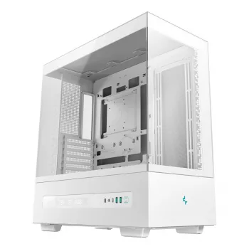 Arvuti korpus DeepCool CH690 Tower White — ATX/microATX tugi, LCD-ekraan, 3x2,5-tolline pesa, 1x3,5-tolline, GPU kuni 450 mm, CPU jahuti kõrgus 182 mm