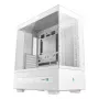 Arvuti korpus DeepCool CH690 Tower White — ATX/microATX tugi, LCD-ekraan, 3x2,5-tolline pesa, 1x3,5-tolline, GPU kuni 450 mm, CPU jahuti kõrgus 182 mm
