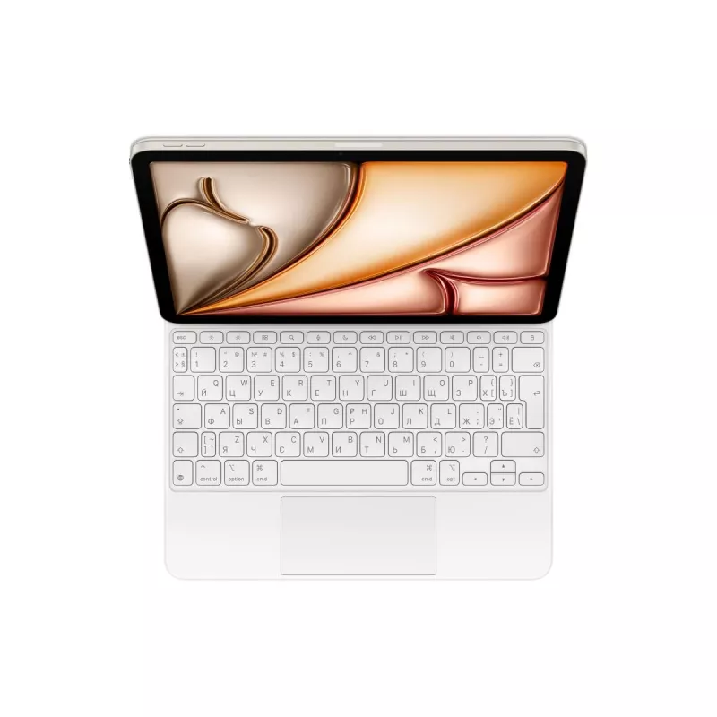 APPLE Magic klaviatuur iPad Air 11-tollisele (m2/m3/m4) jaoks - Vene - Valge
