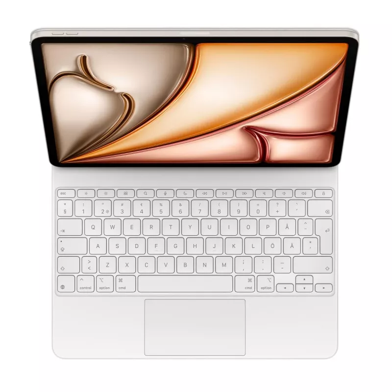 Apple Magic klaviatuur QWERTY rootsi valge puuteplaat iPad Air 13 tolli