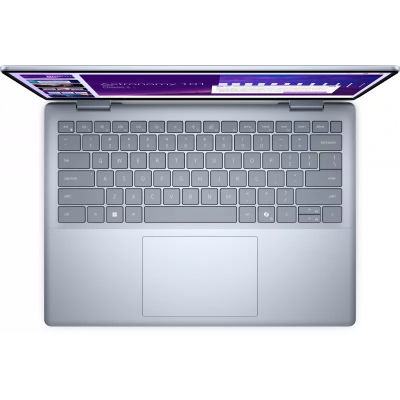 Hübriidsülearvuti Dell 14 Plus 2-in-1 DB04250, 14 tolli 1920×1200, Intel Core Ultra 7 256V, 16 GB, 512 GB, Intel Arc, Windows 11 Pro, sinine