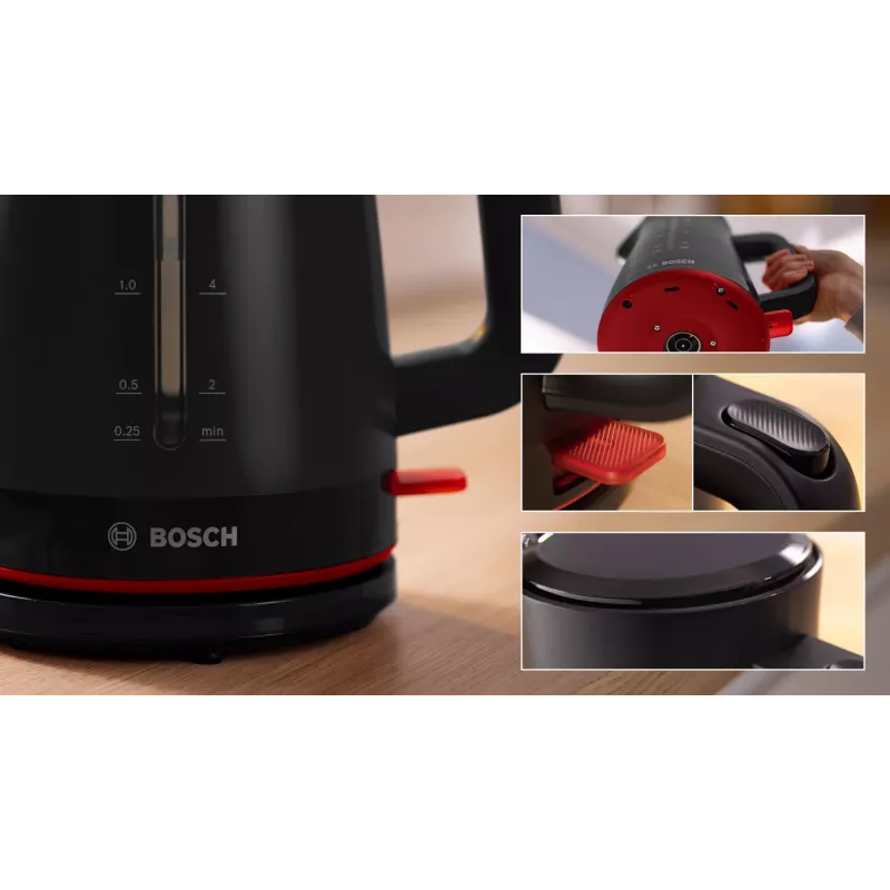 Bosch TAT3M124 röster, 2 viilu, 950 W, punane