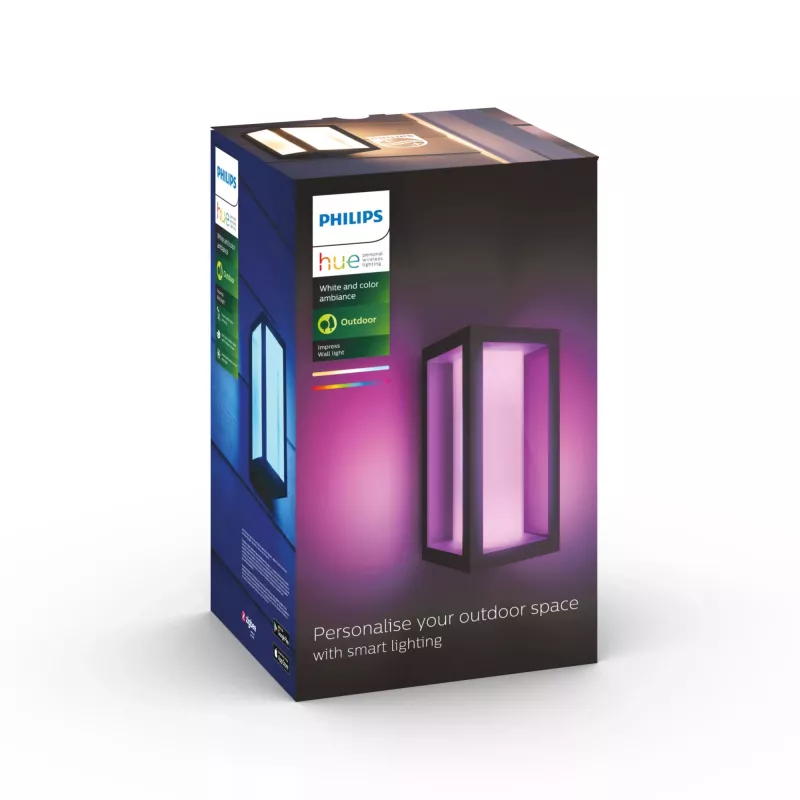 Philips Hue Valge and colour ambience Impress välisseinalamp