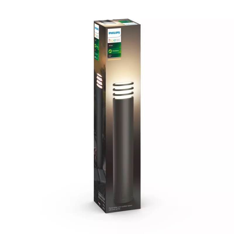 Targa postivalgusti Philips Hue White Lucca Outdoor post 1740393P0