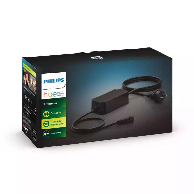 Philips Outdoor 40W toiteplokk, Valgustuse toiteplokk, Must, Plastik, Aed, Terrass, IP67, II
