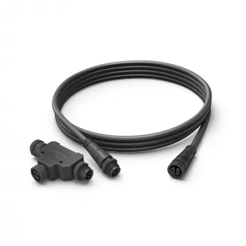 Philips väli kaabli pikendus 2,5 m, pikendusjuhe, must, plast, Philips, tagahoov, eeshoov, aed, terrass, IP67