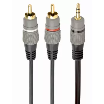 GEMBIRD 3,5 mm stereo 2xRCA pistikutele 1,5 m kaabel - kullatud pistikud