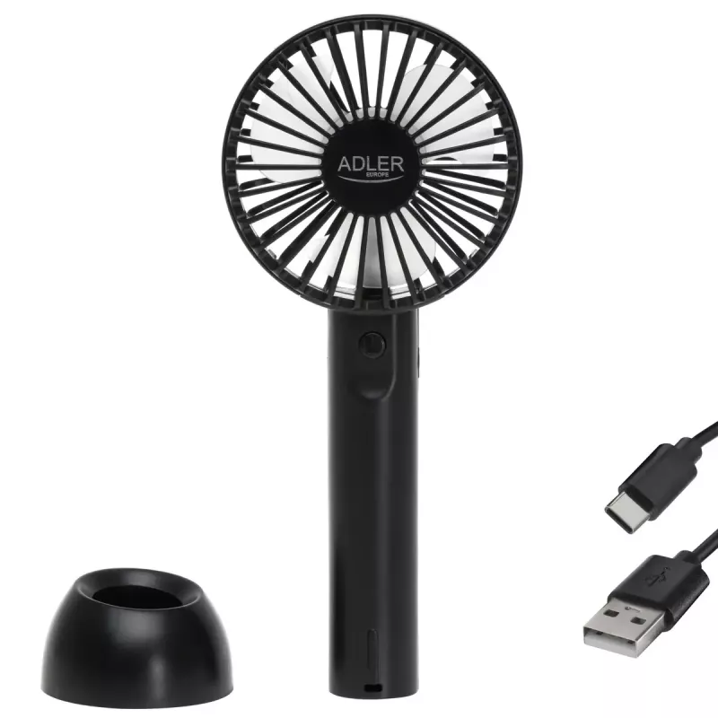 Lauaventilaator Adler AD 7338 Mini USB — 7 cm läbimõõt, 3 kiirust, must