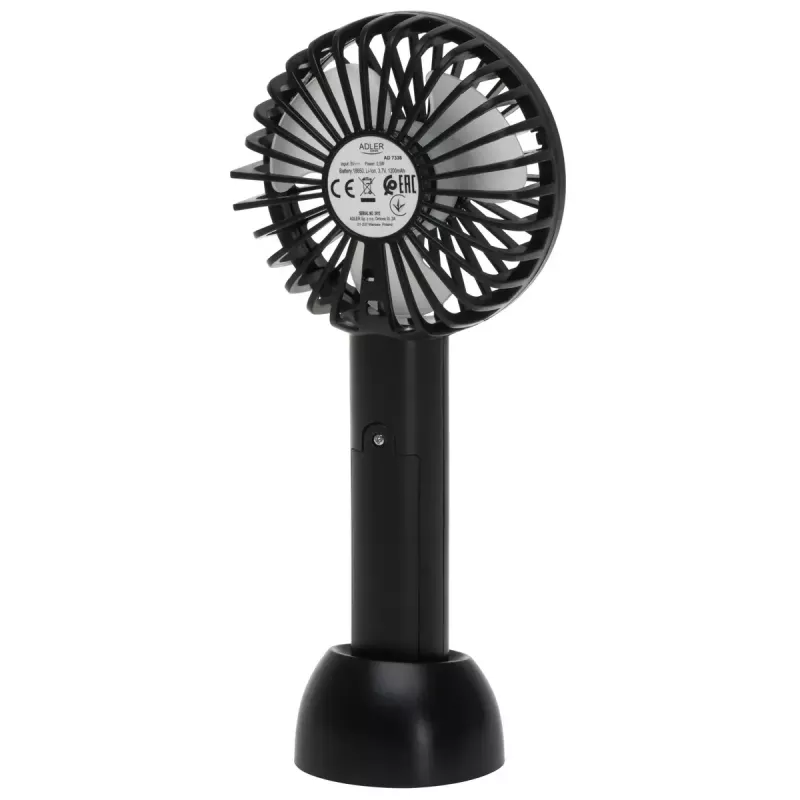 Lauaventilaator Adler AD 7338 Mini USB — 7 cm läbimõõt, 3 kiirust, must