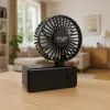 Lauaventilaator Adler AD 7336 — kokkupandav miniventilaator, 6,5 cm läbimõõt, 1 kiirus, must