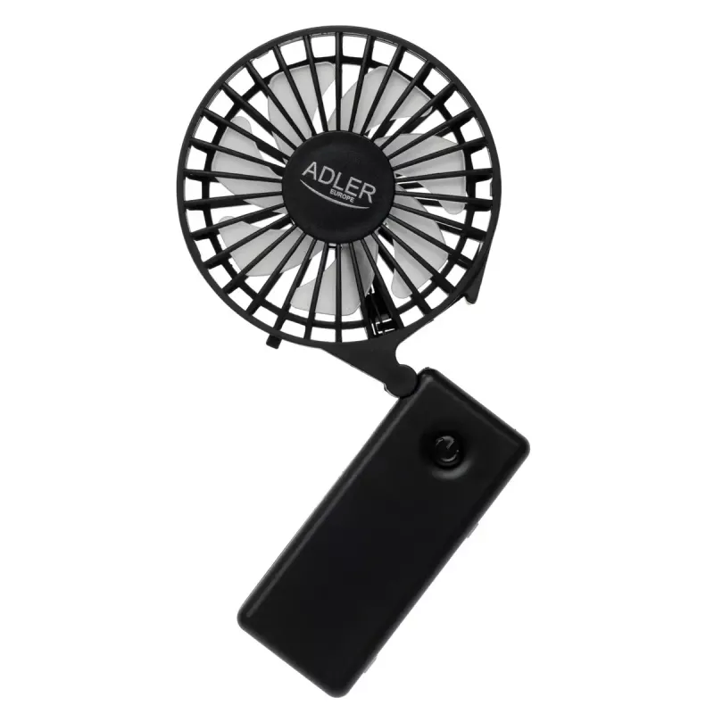 Lauaventilaator Adler AD 7336 — kokkupandav miniventilaator, 6,5 cm läbimõõt, 1 kiirus, must