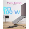 ICY BOX IB-HUB1437-CPD juhtmega USB 3.2 Gen 2 (3.1 Gen 2) USB-C must