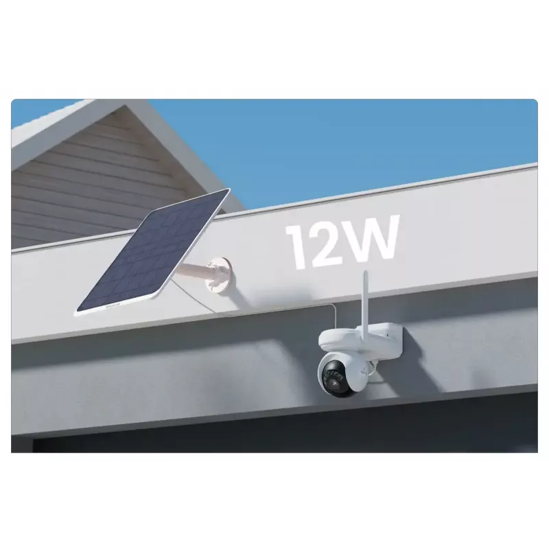 Päikesepaneel Reolink SP3-W 12W 6V USB-C IP65 välistingimustesse, 360° horisontaalselt, 90° vertikaalselt, 4 m kaabel, tehnopolümeer, valge
