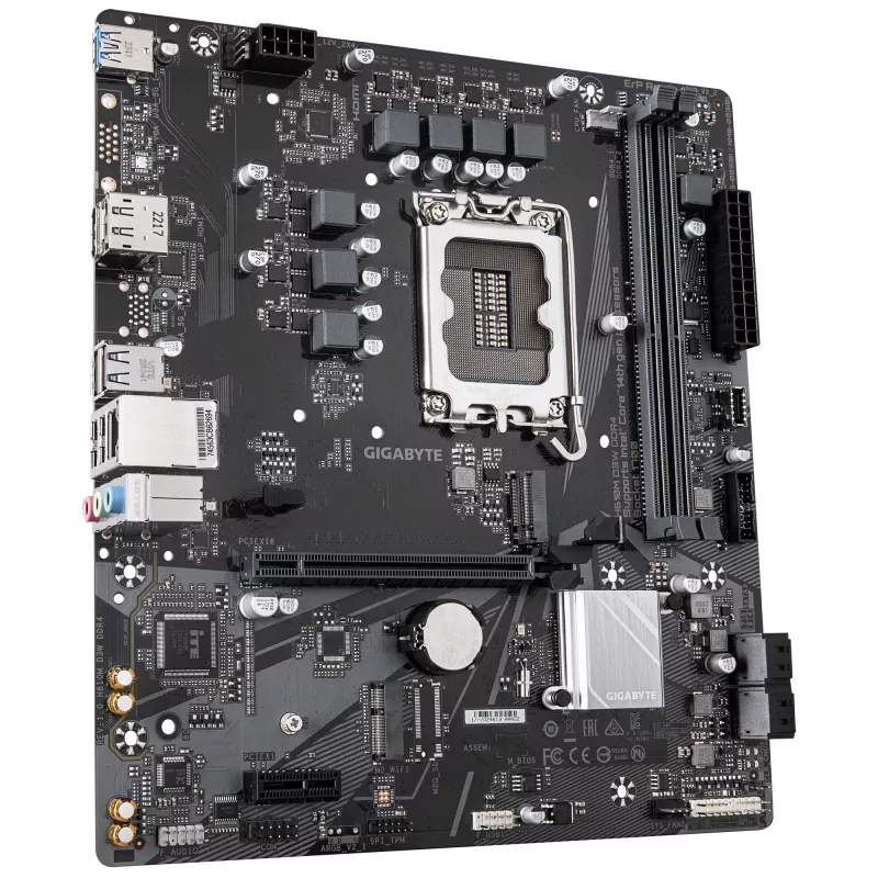 GIGABYTE H610M D3W DDR4 emaplaat – toetab 14. põlvkonna Intel Core protsessoreid, 5+1+1 faasi VRM, kuni 3200 MHz DDR4, 1xPCIe 3.0 M.2, 1GbE LAN, USB 3.2 Gen 1