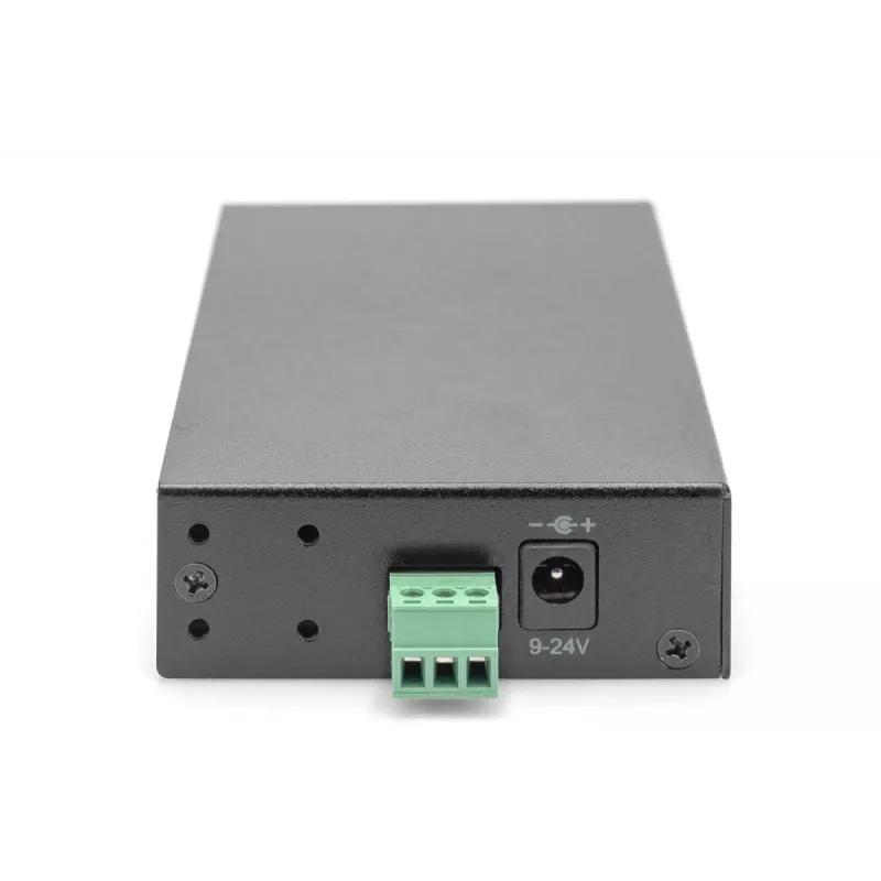 DIGITUS USB 3.0 HUB - 7 porti - tööstuslik metall, toiteplokk, 15 kV ESD, laua-, seina- ja DIN-liistu paigaldus