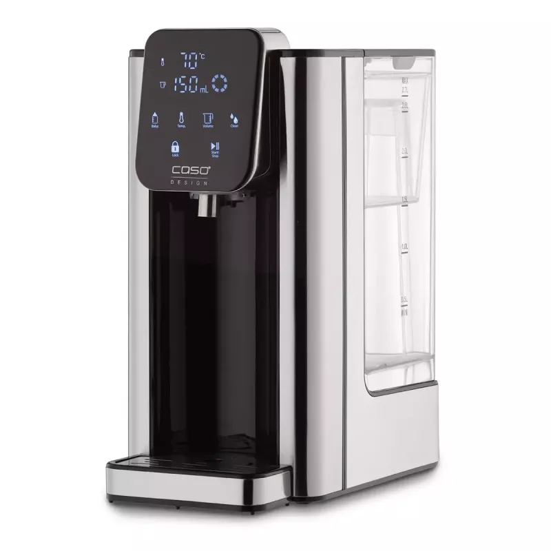 Caso Hot 7 Turbo kuuma vee jaotur, 2,7 L, 2200-2600 W, must/roostevaba teras