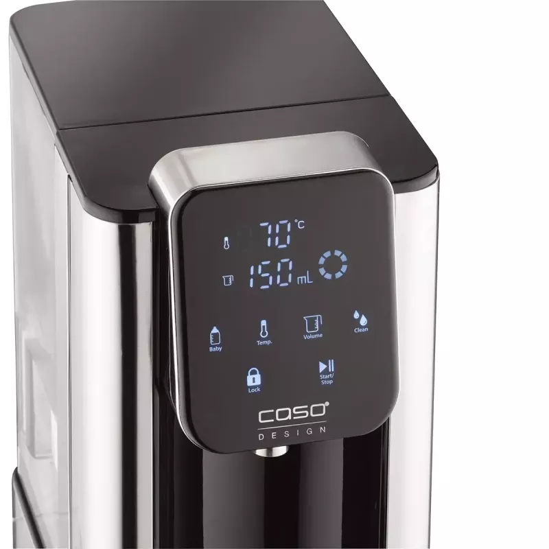 Caso Hot 7 Turbo kuuma vee jaotur, 2,7 L, 2200-2600 W, must/roostevaba teras