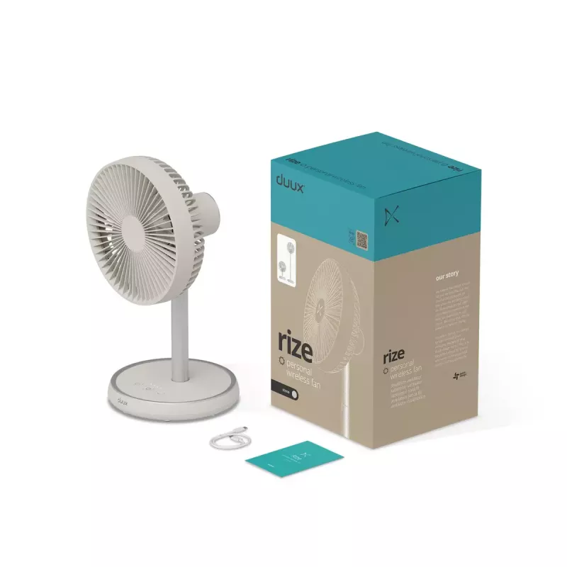 Püstventilaator Duux Rize Flex 21 cm, 4 kiirust, võnkumine, 10 W, greige