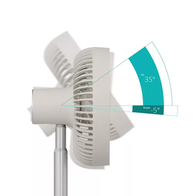 Püstventilaator Duux Rize Flex 21 cm, 4 kiirust, võnkumine, 10 W, greige