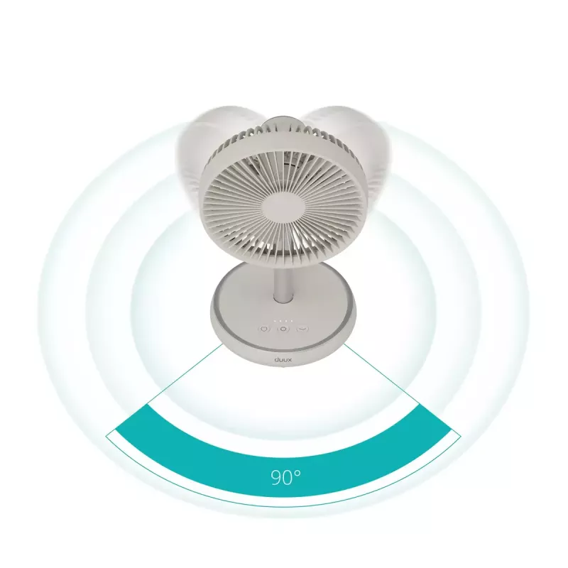 Püstventilaator Duux Rize Flex 21 cm, 4 kiirust, võnkumine, 10 W, greige