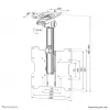 Neomounts FPMA-C020Must monitori/teleri kinnitus laes 10-40 tolli - kõrgus 26,5-40 cm